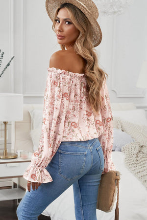 Summer Craze Floral Off Shoulder Blouse - MXSTUDIO.COM