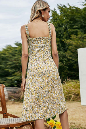 Summer Diva Sleeveless Floral Midi Dress - MXSTUDIO.COM