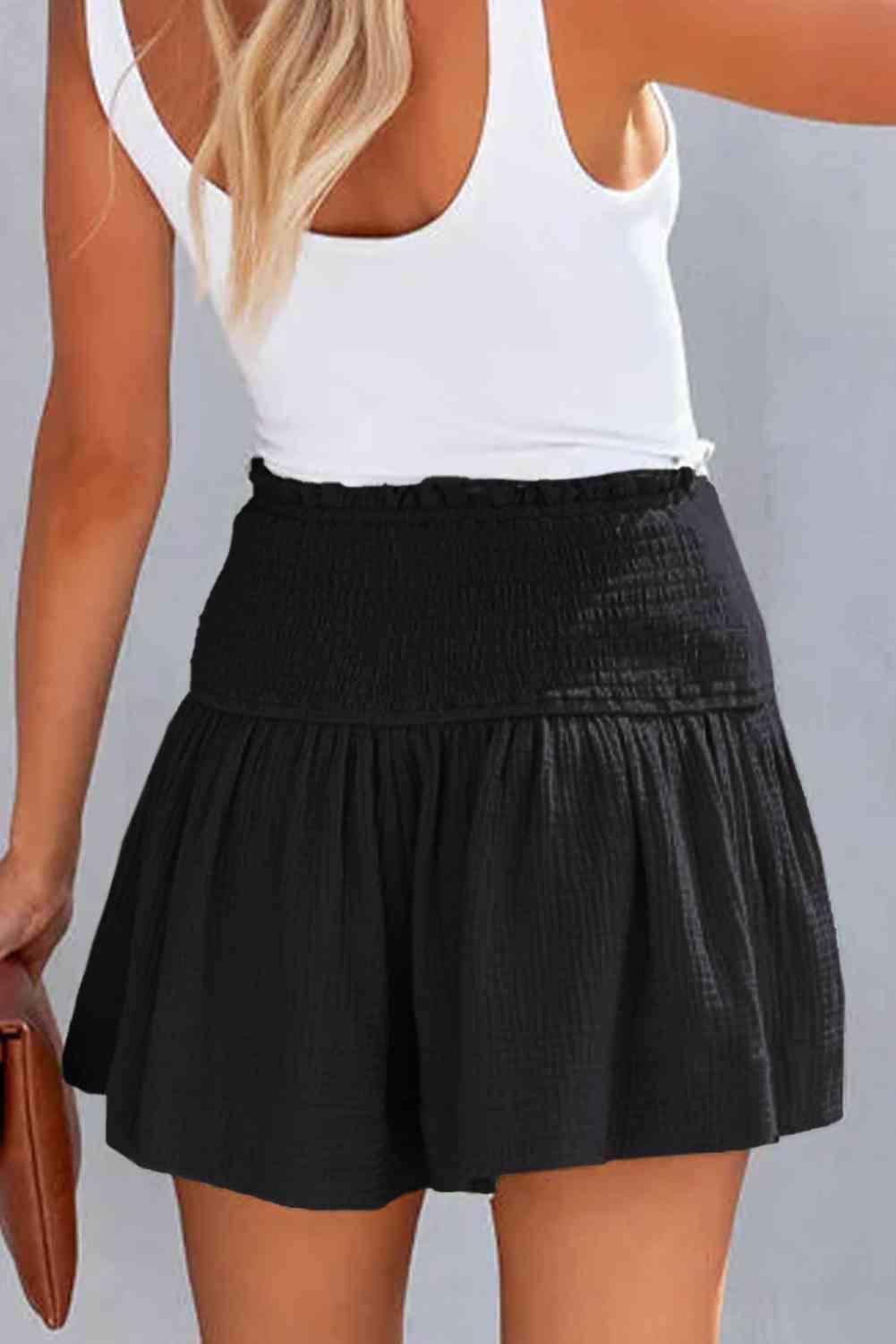 Summer Feels Smocked Waistband Mini Skort - MXSTUDIO.COM