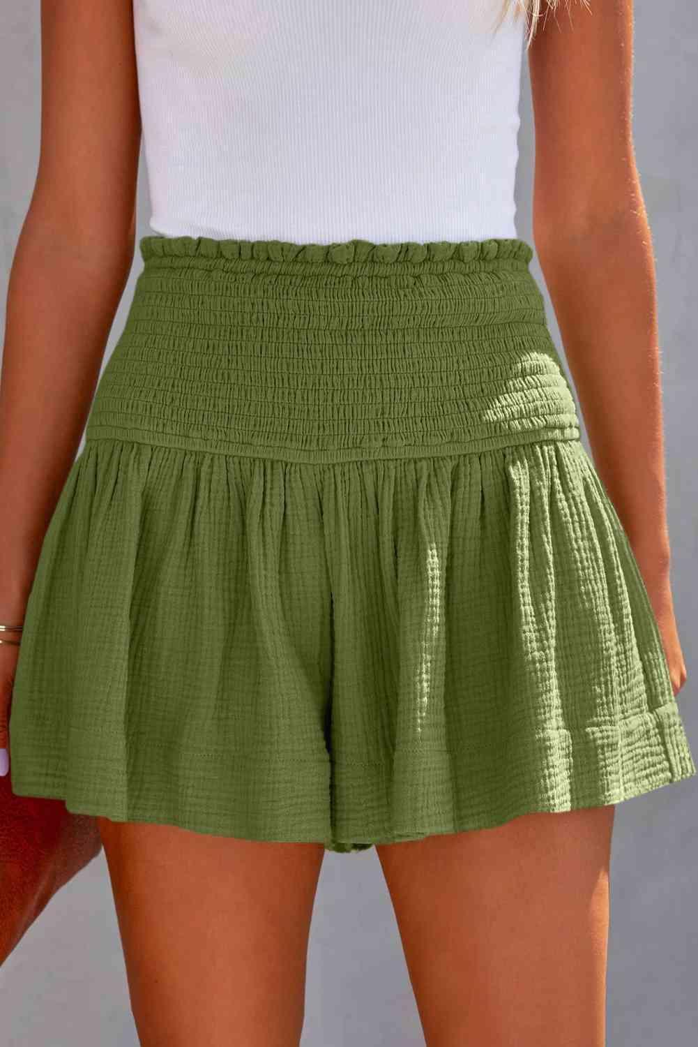 Summer Feels Smocked Waistband Mini Skort - MXSTUDIO.COM