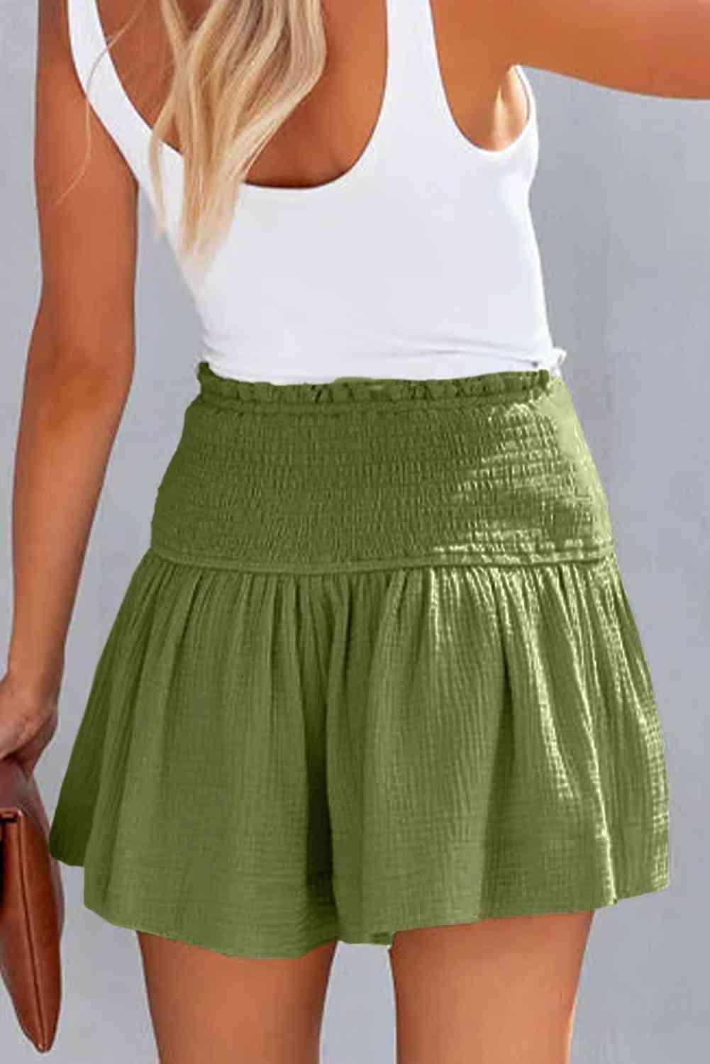 Summer Feels Smocked Waistband Mini Skort - MXSTUDIO.COM