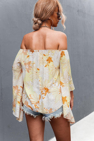 Summer Goddess Floral Off Shoulder Blouse - MXSTUDIO.COM