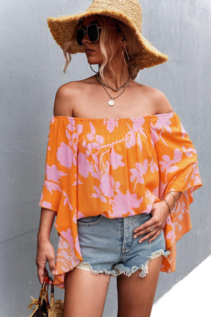 Summer Goddess Floral Off Shoulder Blouse - MXSTUDIO.COM