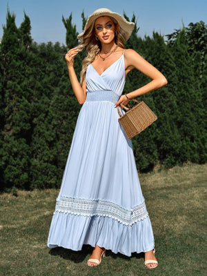 Summer Goddess Spaghetti Strap Maxi Dress - MXSTUDIO.COM