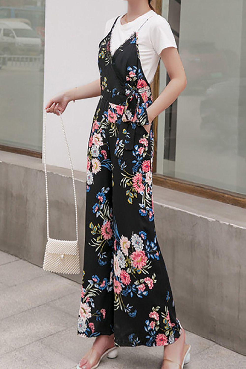 Summer Must Have Sleeveless Floral Jumpsuit - MXSTUDIO.COM