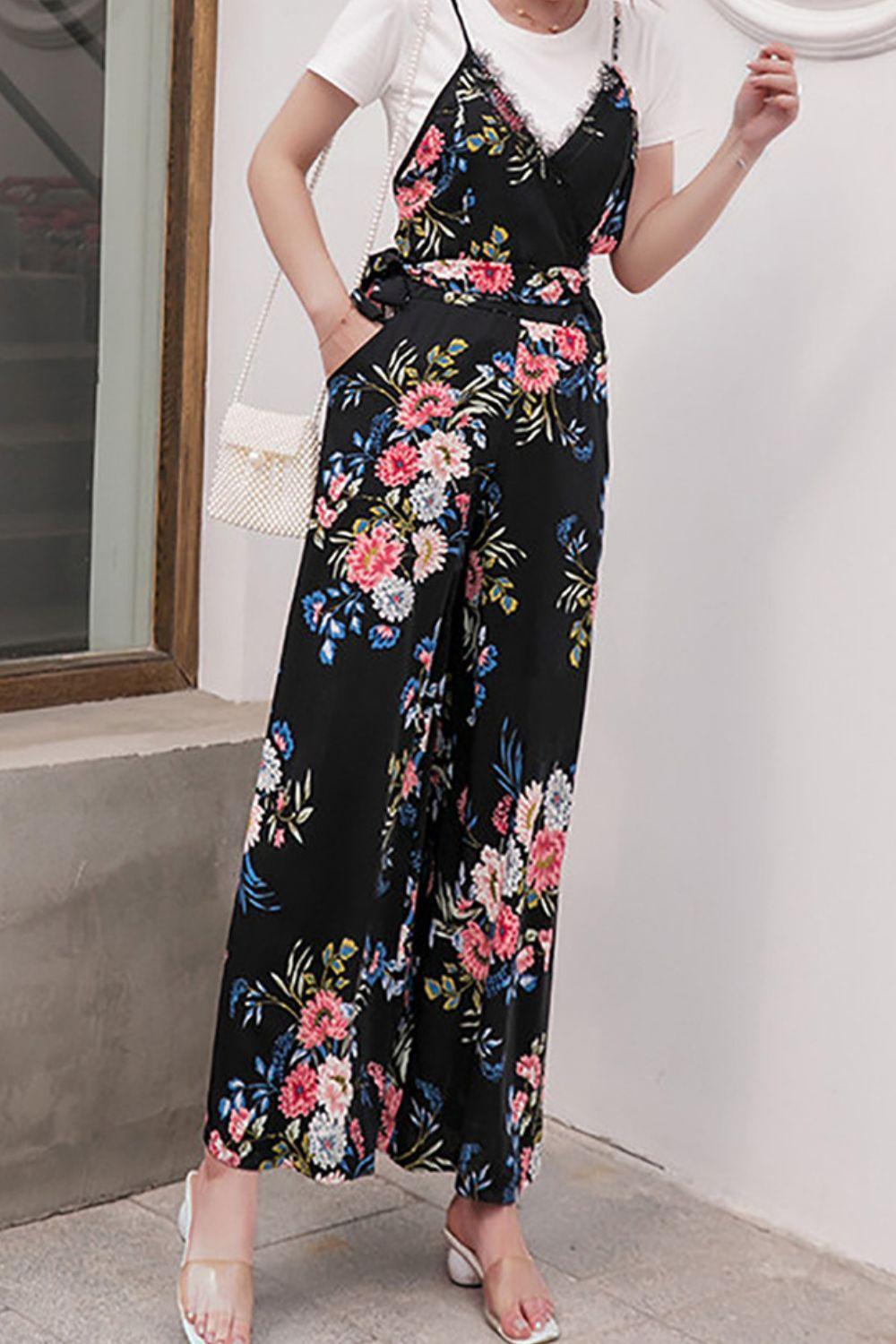 Summer Must Have Sleeveless Floral Jumpsuit - MXSTUDIO.COM