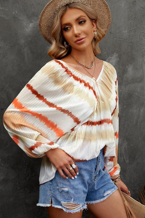 Summer Trend Striped Babydoll Blouse - MXSTUDIO.COM