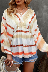 Summer Trend Striped Babydoll Blouse - MXSTUDIO.COM