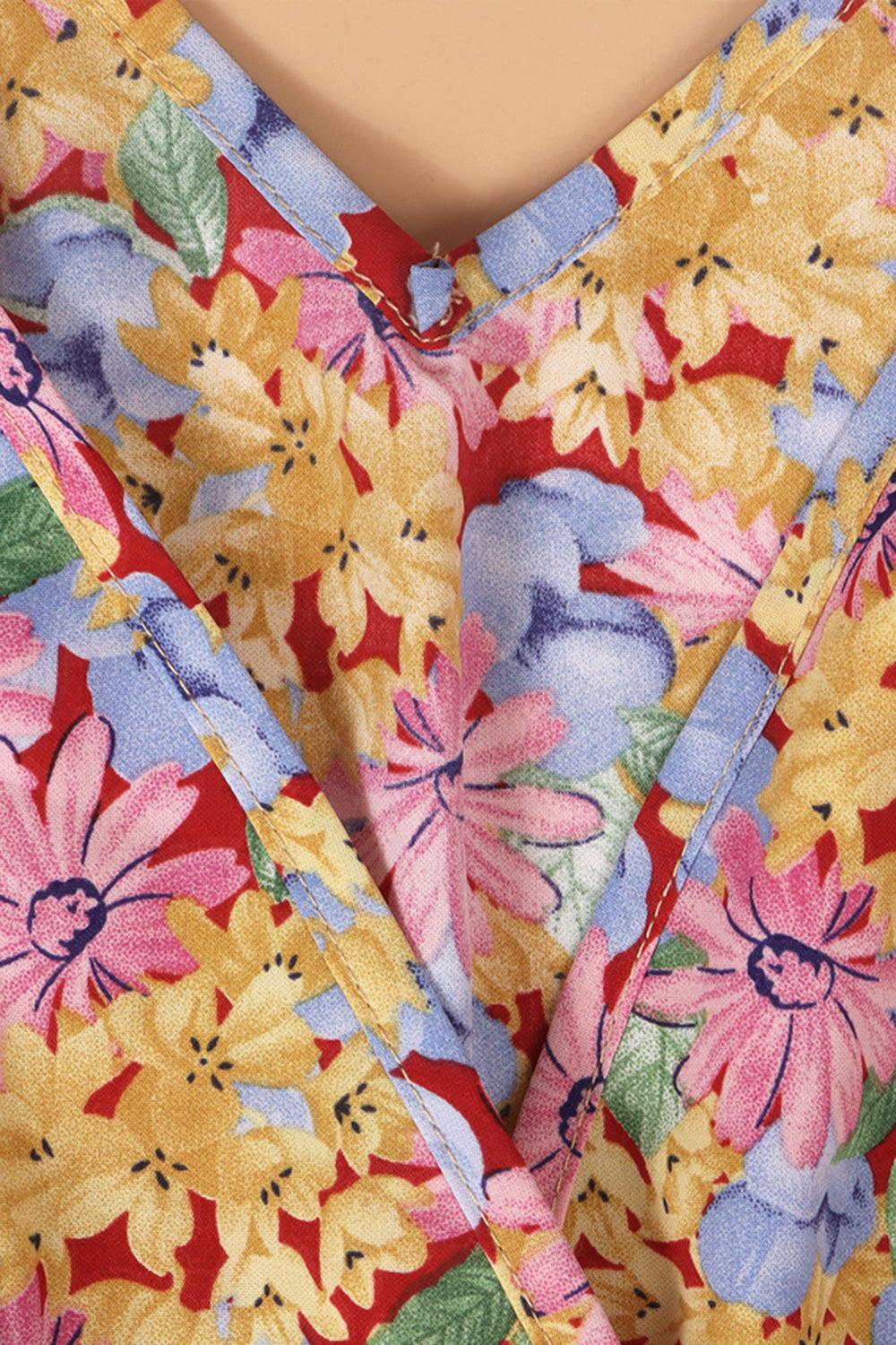 a close up of a dress with flowers on it