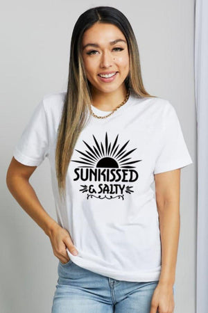 Sunkissed And Salty Summer Graphic Tee - MXSTUDIO.COM