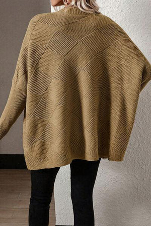 Super Comfy V-Neck Batwing Sleeve Sweater-MXSTUDIO.COM