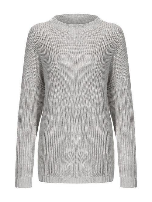 Superb Warmth Knitted Crew Neck Sweater-MXSTUDIO.COM