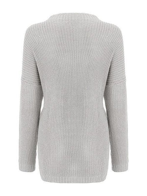 Superb Warmth Knitted Crew Neck Sweater-MXSTUDIO.COM