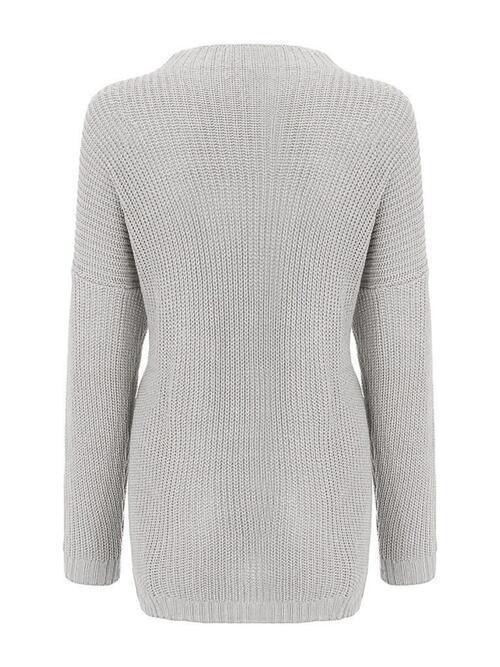 Superb Warmth Knitted Crew Neck Sweater-MXSTUDIO.COM