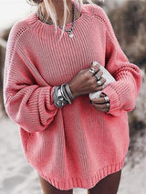 Superb Warmth Knitted Crew Neck Sweater-MXSTUDIO.COM