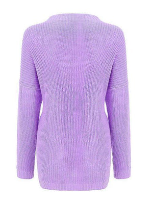 Superb Warmth Knitted Crew Neck Sweater-MXSTUDIO.COM