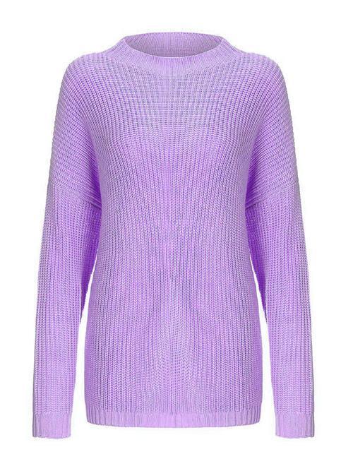 Superb Warmth Knitted Crew Neck Sweater-MXSTUDIO.COM