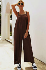 Supercool Sleeveless Wide Leg Square Neck Jumpsuit - MXSTUDIO.COM