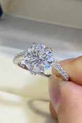 Supreme Brilliance Round 3 Carat Moissanite Ring - MXSTUDIO.COM