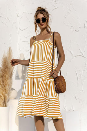 Swing Tiered Spaghetti Strap Dress - MXSTUDIO.COM