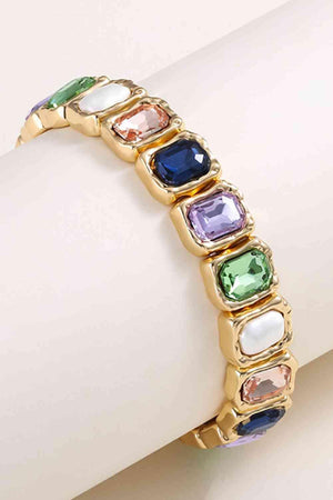 Synthetic Pearl & Glass Stone Fashion Bracelet-MXSTUDIO.COM