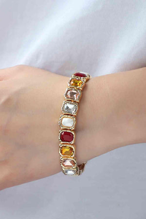 Synthetic Pearl & Glass Stone Fashion Bracelet-MXSTUDIO.COM