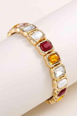 Synthetic Pearl & Glass Stone Fashion Bracelet-MXSTUDIO.COM