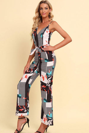 Take Control Tie Waist Spaghetti Strap Jumpsuit - MXSTUDIO.COM