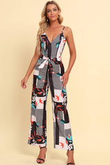 Take Control Tie Waist Spaghetti Strap Jumpsuit - MXSTUDIO.COM