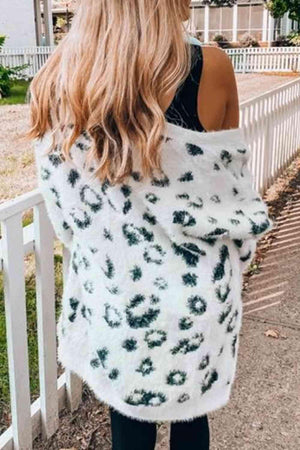 Tamed Comfort Open Front Leopard Print Cardigan-MXSTUDIO.COM