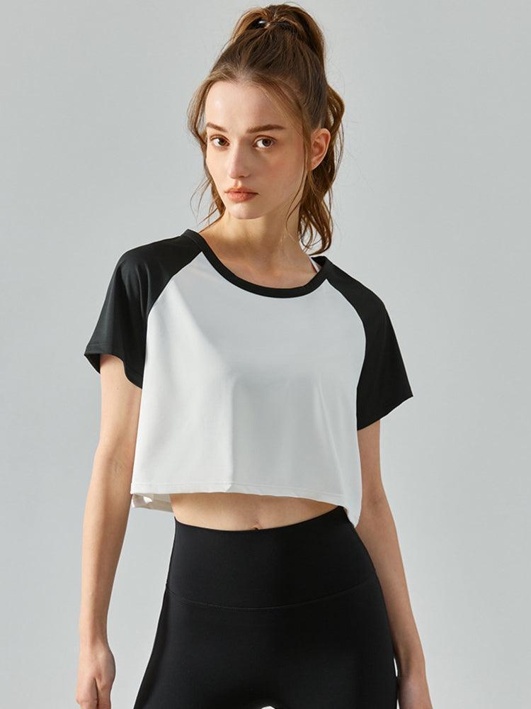 Teen Athlete Short Sleeve Sports Crop Top - MXSTUDIO.COM