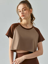 Teen Athlete Short Sleeve Sports Crop Top - MXSTUDIO.COM