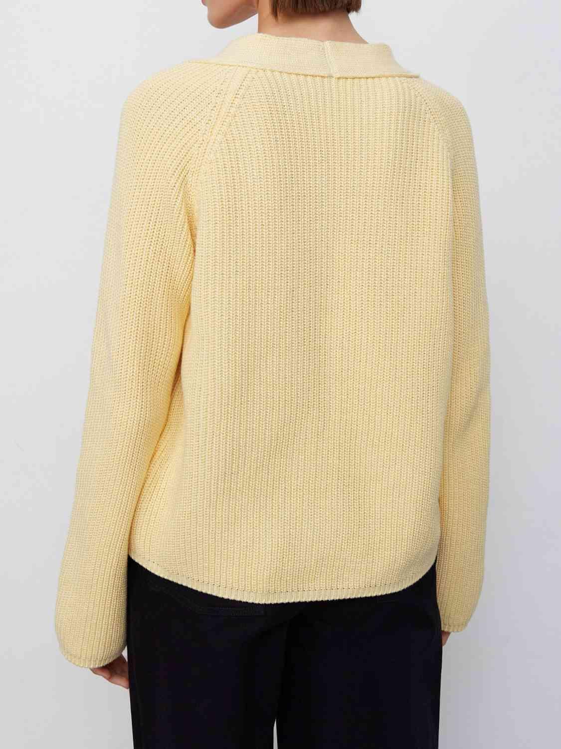 Tender Warmth Knitted Button Front Cardigan-MXSTUDIO.COM