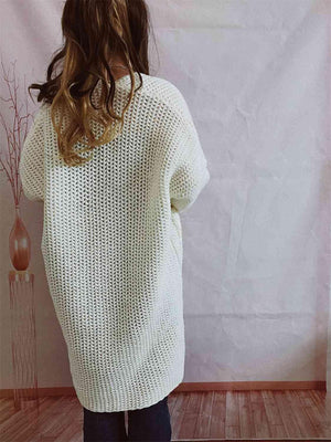 Thermal Comfort Longline Knitted Cardigan-MXSTUDIO.COM