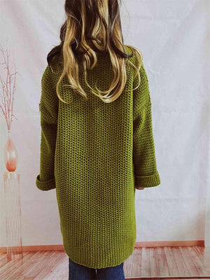 Thermal Comfort Longline Knitted Cardigan-MXSTUDIO.COM