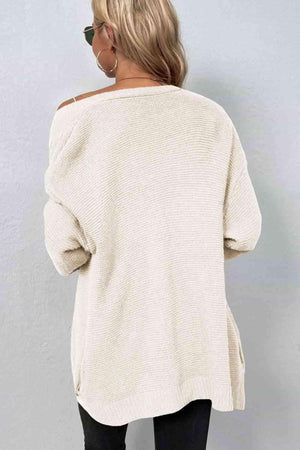 Thermal Embrace Cable Knit Open Front Cardigan-MXSTUDIO.COM