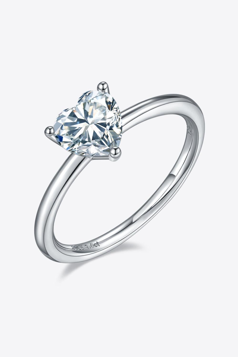 Timeless Brightness Solitaire 1 Carat Moissanite Ring - MXSTUDIO.COM