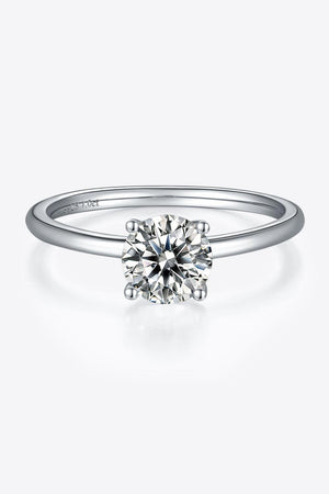 Timeless Brightness Solitaire 1 Carat Moissanite Ring - MXSTUDIO.COM