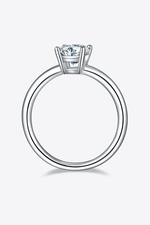 Timeless Brightness Solitaire 1 Carat Moissanite Ring - MXSTUDIO.COM