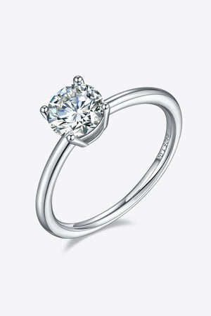 Timeless Brightness Solitaire 1 Carat Moissanite Ring - MXSTUDIO.COM