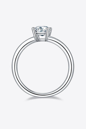 Timeless Brightness Solitaire 1 Carat Moissanite Ring - MXSTUDIO.COM