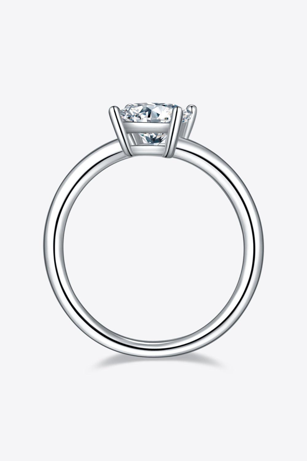 Timeless Brightness Solitaire 1 Carat Moissanite Ring - MXSTUDIO.COM