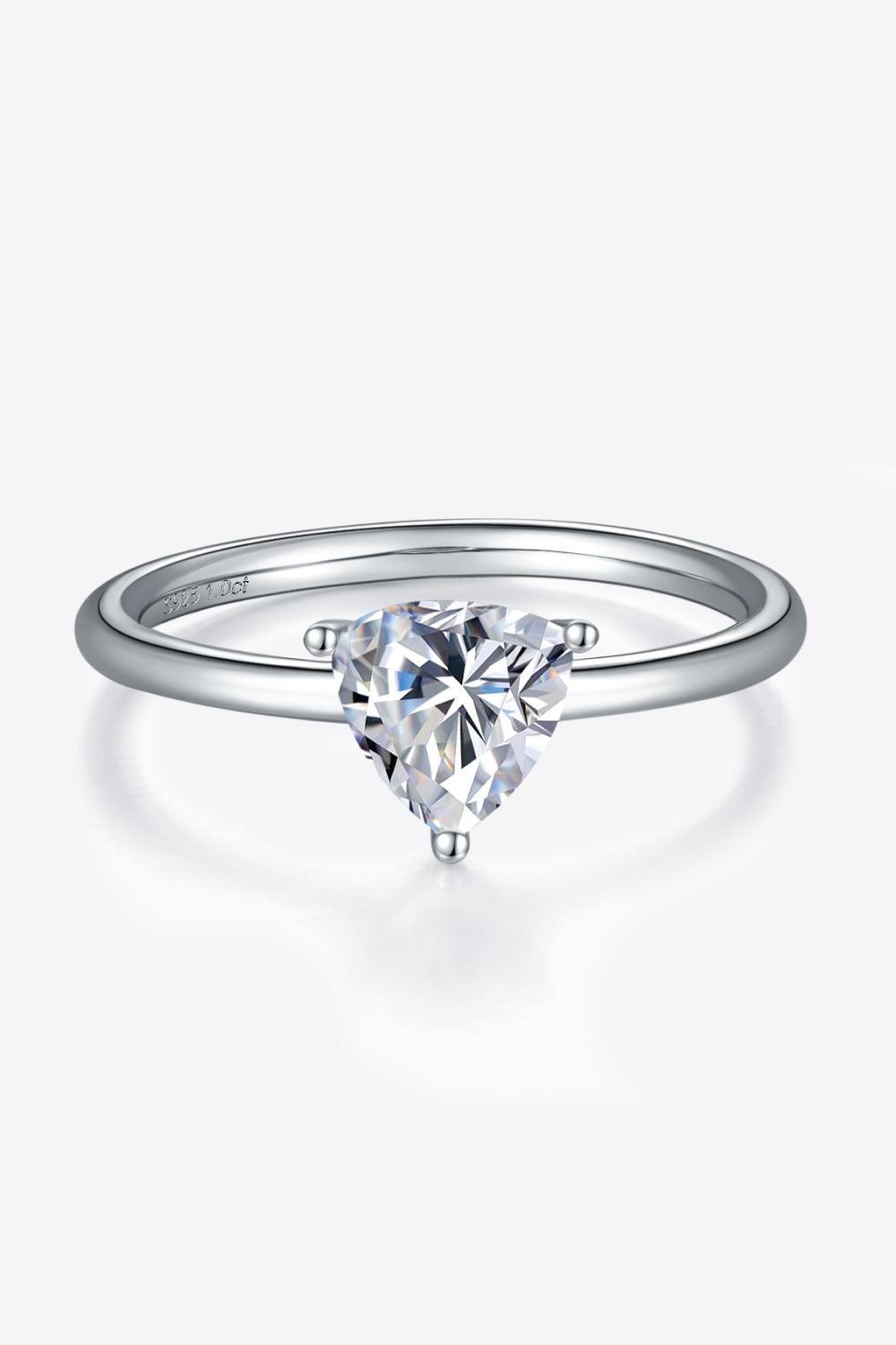 Timeless Brightness Solitaire 1 Carat Moissanite Ring - MXSTUDIO.COM