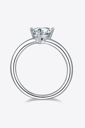 Timeless Brightness Solitaire 1 Carat Moissanite Ring - MXSTUDIO.COM