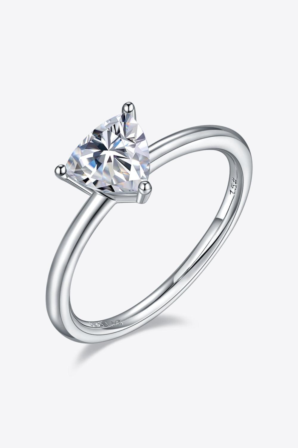 Timeless Brightness Solitaire 1 Carat Moissanite Ring - MXSTUDIO.COM