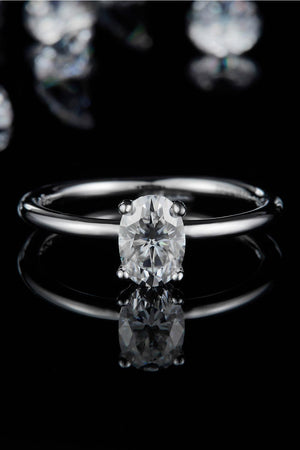 Timeless Brightness Solitaire 1 Carat Moissanite Ring - MXSTUDIO.COM