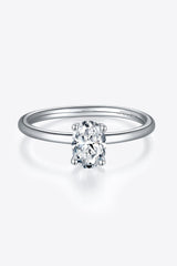 Timeless Brightness Solitaire 1 Carat Moissanite Ring - MXSTUDIO.COM