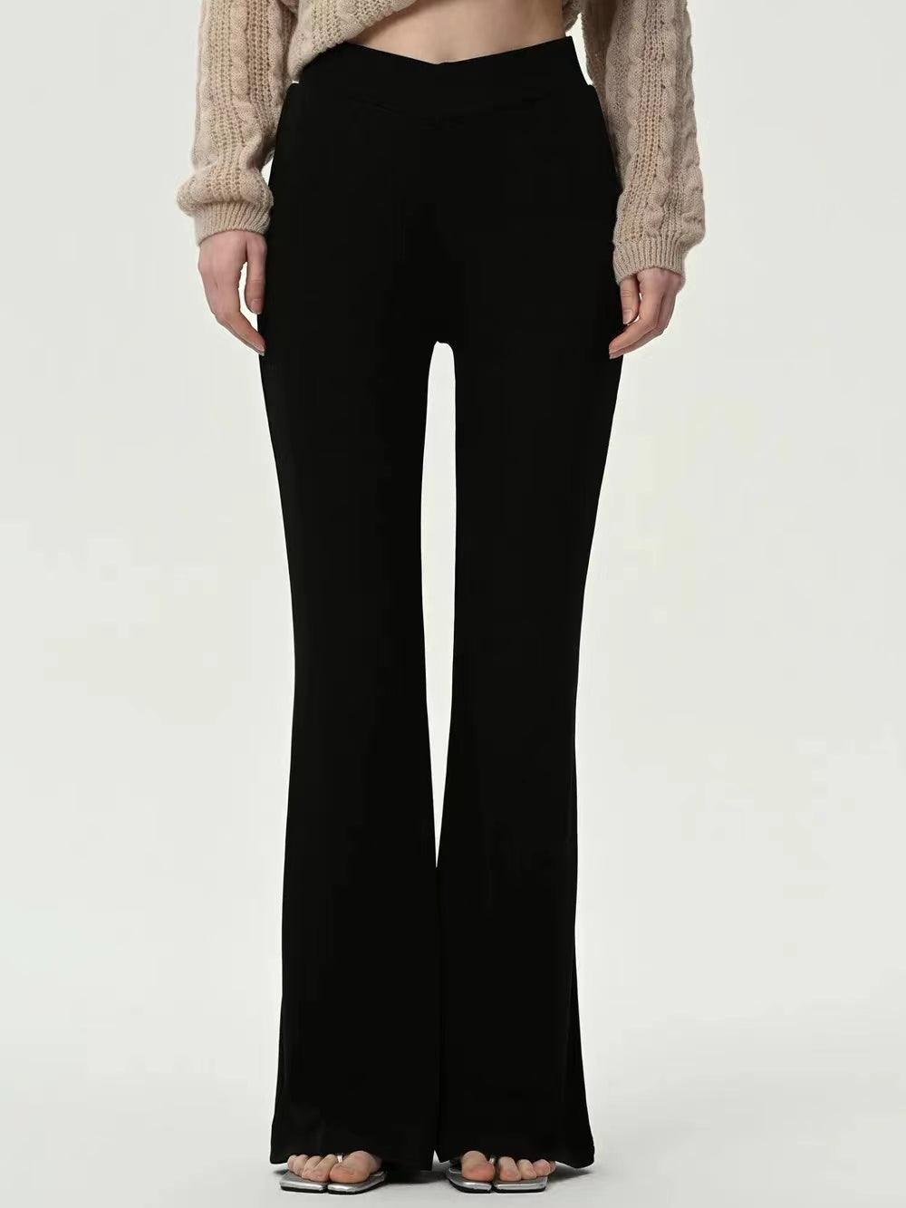 Timeless Charm High Waist Flared Stretch Pants - MXSTUDIO.COM