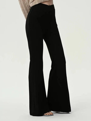 Timeless Charm High Waist Flared Stretch Pants - MXSTUDIO.COM