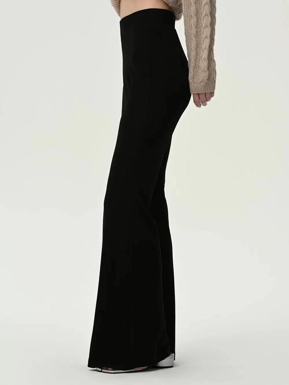 Timeless Charm High Waist Flared Stretch Pants - MXSTUDIO.COM